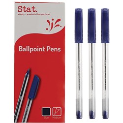 Stat Ballpoint Pen Medium 1mm Blue