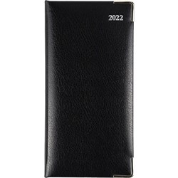 Debden Management Diary B6/7 Week To View Bonded Leather Black