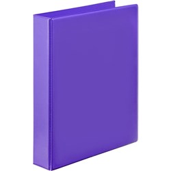Marbig Clearview Insert Binder A4 2D Ring 38mm Purple