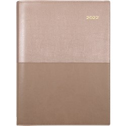 Collins Vanessa Diary A4 Day To Page Rose Gold