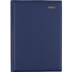 Collins Belmont Desk Diary A5 Day To Page Navy