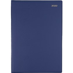 Collins Belmont Desk Diary A4 2 Days To Page Navy