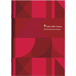 Collins Colplan Planner A4 Month To View Geo Red