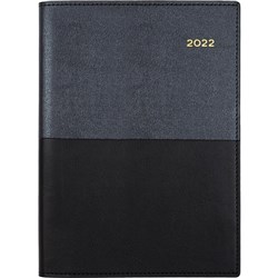 Collins Vanessa Diary A5 Month To View With Notes Black