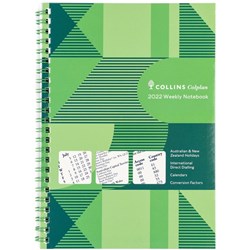 Collins Colplan Weekly Notes A5 Week To A Page With Notes Green