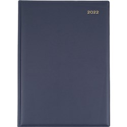 Collins Belmont Desk Manager Diary 260 x 190mm Day To Page Navy