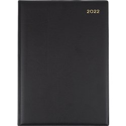 Collins Belmont Desk Manager Diary 260 x 190mm Day To Page Black