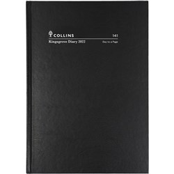 Collins Kingsgrove Diary A4 Day To Page Black