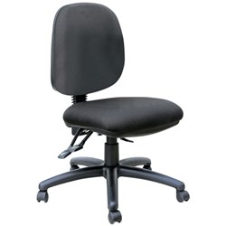 Buro Mondo Java Medium Back Office Chair 3 Lever Mechanism Black Fabric Seat And Back