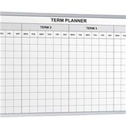 Visionchart Magnetic 4 Term School Planner Whiteboard 2400 x1200mm