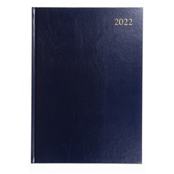 Collins Essential Diary A4 Day To Page Blue