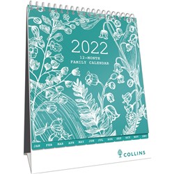 Collins Desktop Calendar 175 x 220mm Month To View Tara