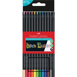 Faber Castell Black Edition Colouring Pencils Box of 12