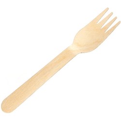 Writer Breakroom Eco Wooden Cutlery Fork 160mm Pack Of 100