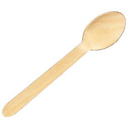 Writer Breakroom Eco Wooden Cutlery Spoon 160mm Pack Of 100