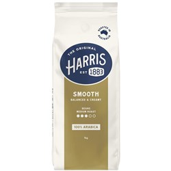 Harris Smooth Medium Roast Coffee Beans 1kg
