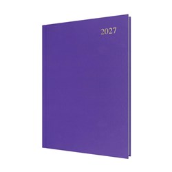 Collins Essential Diary A4 Day To Page Purple