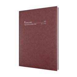 Collins Appointment Diary 2028 Early Edition A4 Day To Page Burgundy