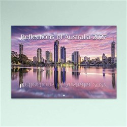 Easy -2C Wall Calendar A4 Month To View Reflections Of Australia