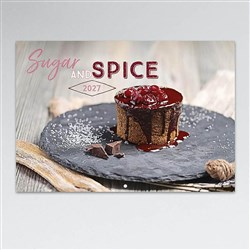 Easy -2C Wall Calendar A4 Month To View Sugar And Spice