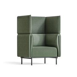 Rapidline Velto Lounge Chair 1 Seater 830W x 740D x 1250mmH Olive