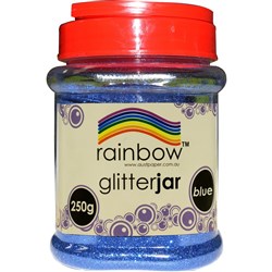 Rainbow Glitter Jar Blue 250G