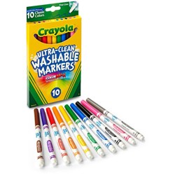 Crayola Washable Fineline Markers Assorted Classic Colours Pack of 10