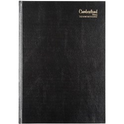 Cumberland Classic Diary A4 Day To Page Black