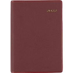 Collins Belmont Pocket Diary A7 Day To Page Burgundy