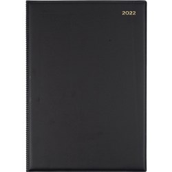 Collins Belmont Desk Diary A4 Day To Page Black