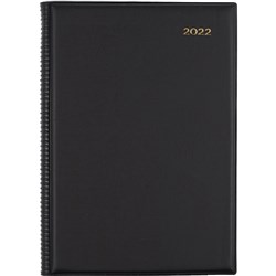 Collins Belmont Desk Diary A5 Day To Page Black