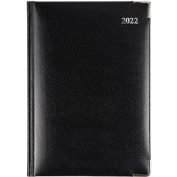 Debden Management Diary A5 Day To Page Bonded Leather Black