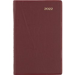 Collins Belmont Pocket Diary B7R Week To View Burgundy