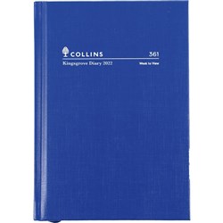 Collins Kingsgrove Diary A6 Week To View Blue