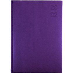 Debden Silhouette Diary A4 Day To Page Purple