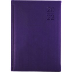 Debden Silhouette Diary A5 Day To Page Purple