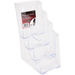 Deflecto Brochure Holder Dl 4 Tier Free Standing And Wall Mount