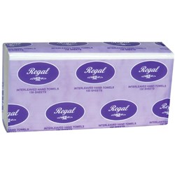 Regal Classic Ultraslim Hand Towel 1 Ply 150 Sheets Carton Of 16