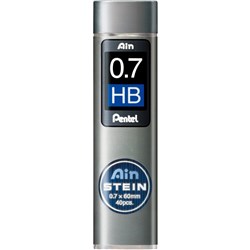 Pentel Ain Stein Leads Refill C277 0.7mm HB Tube Of 40