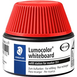 Staedtler Lumocolor 351 Whiteboard Marker Refill Station Red