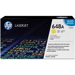 HP 648A LaserJet Toner Cartridge Yellow CE262A