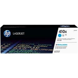 HP 410X LaserJet Toner Cartridge High Yield Cyan CF411X