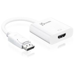 J5Create JDA154 DisplayPort To HDMI Adaptor White