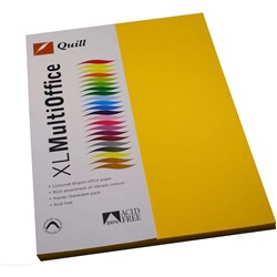 Quill Colour Copy Paper A4 80gsm Sunshine Pack of 100