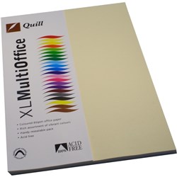 Quill Colour Copy Paper A4 80gsm Cream Pack of 100