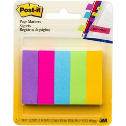 Post-It 670-5AU Page Markers 12.7 x 44.4mm Floral Fantasy 100 Sheet Pad Pack Of 5