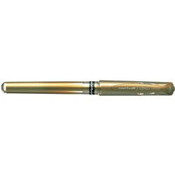 Uni-Ball UM153 Impact Signo Gel Rollerball Pen Broad 1mm Blue Gold