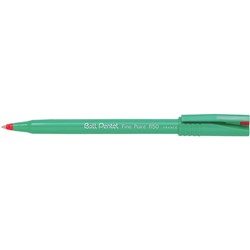 Pentel R50 Roller Ball Pen Fine 0.8mm Red