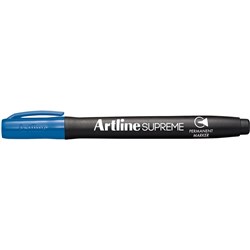 Artline Supreme Permanent Markers Bullet 1mm Royal Blue Pack Of 12