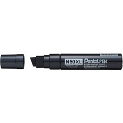 Pentel N50XL Jumbo Permanent Marker Chisel 10-18mm Black